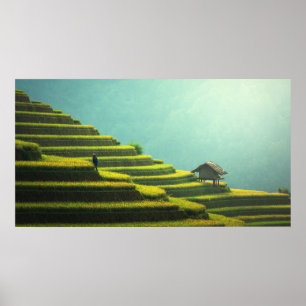 Póster Asia hermosa