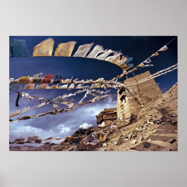 Póster Asia, India, Ladakh, Leh. Conocido como poco (Frente)