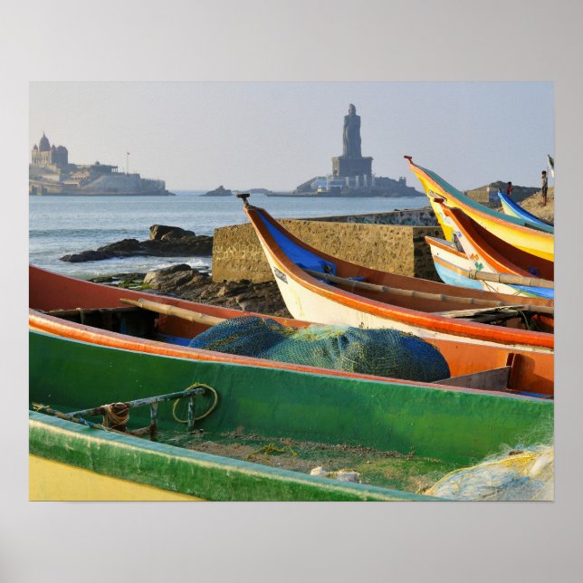 Póster Asia, India, Tamil Nadu, Kanniyakumari 2 (Frente)