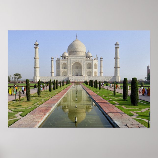 Póster Asia, India, Uttar Pradesh, Agra. El Taj (Frente)