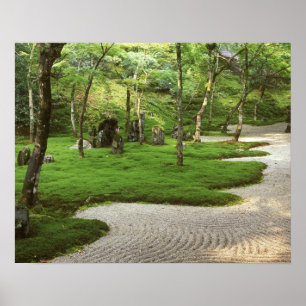 Póster Asia, Japón, Fukuoka, Dazaifu, Templo Komyoji