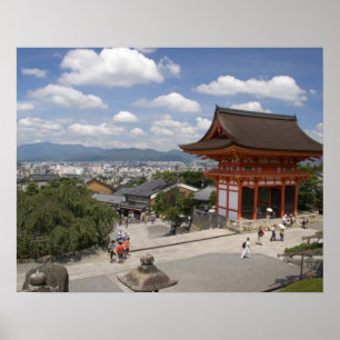 Póster Asia, Japón, Kioto, Templo Kiyomizu