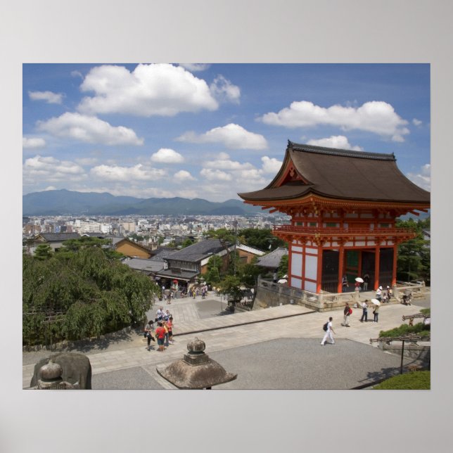 Póster Asia, Japón, Kioto, Templo Kiyomizu (Frente)