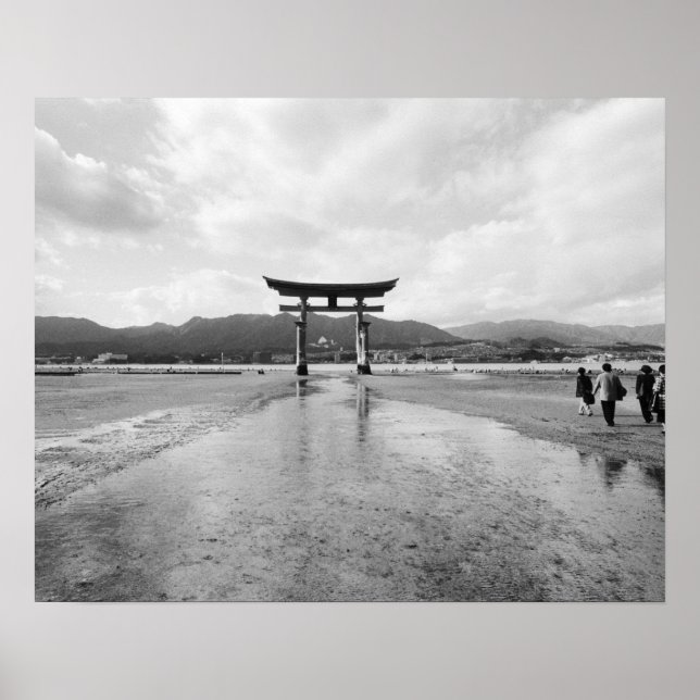 Póster Asia, Japón, Myajima. La Puerta de Torri (Frente)