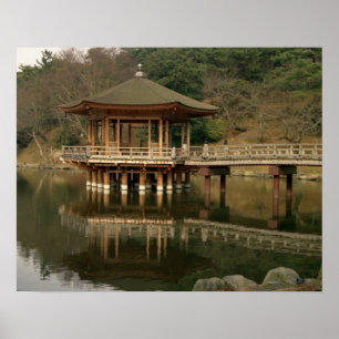 Póster Asia, Japón, Nara, Templo en Nara