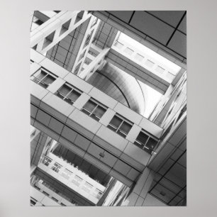 Póster Asia, Japón, Tokio. Edificio Fuji TV, Odaiba
