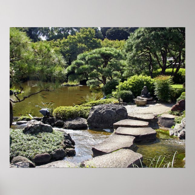 Póster Asia, Japón, Tokio. El jardín japonés en (Frente)