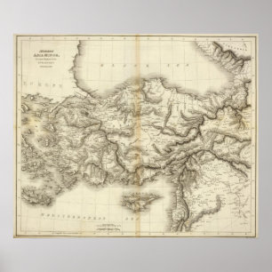 Póster Asia menor moderna