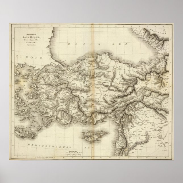 Póster Asia menor moderna (Frente)