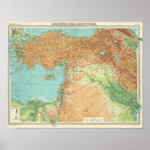 Póster Asia Menor, Siria y Mesopotamia