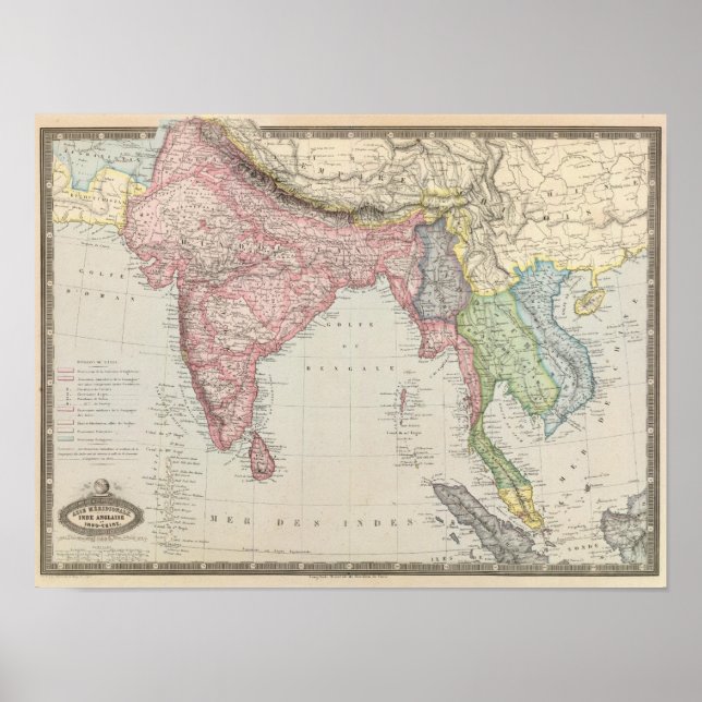 Póster Asia meridional (Frente)