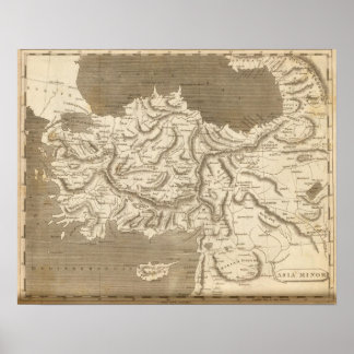 Póster Asia Minor Map by Arrowsmith