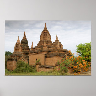 Póster Asia, Myanmar (Birmania), Bagan Pagan). Varios