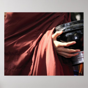 Póster Asia, Myanmar (Birmania), Mandalay. Monjes novicio