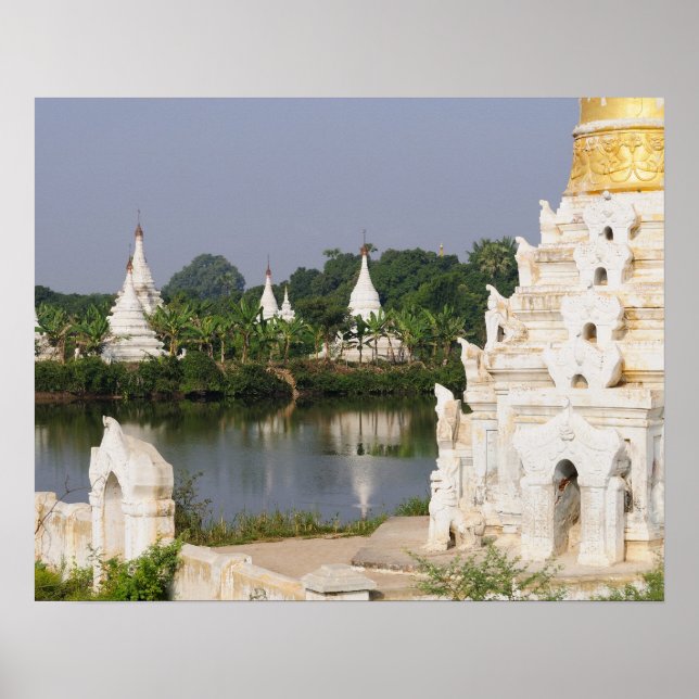 Póster Asia, Myanmar (Burma), Mandalay. A buddhist (Frente)