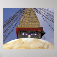 Asia, Nepal, Katmandú. Stupa Boudhanath. 2