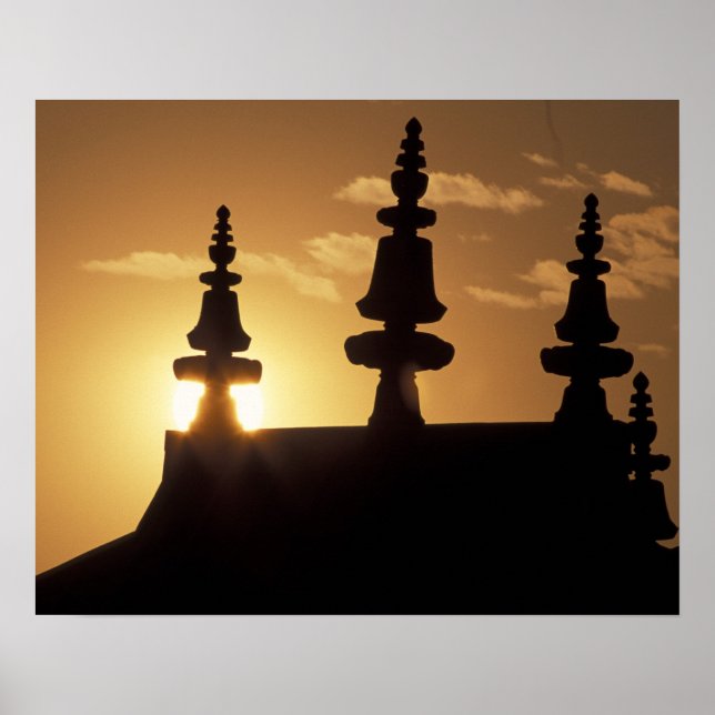 Póster Asia, Nepal, Katmandú. Stupa de Boudhanath. (Frente)