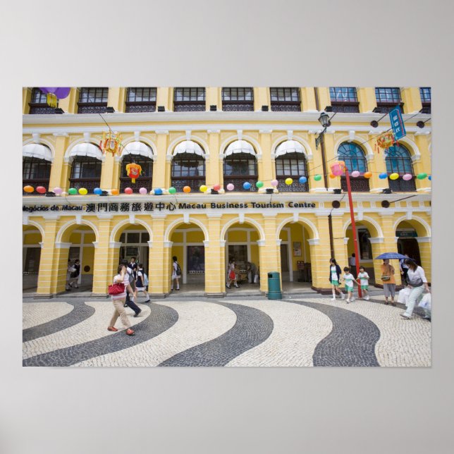 Póster Asia, North-East Asia, China, Macau, Macao, (Frente)