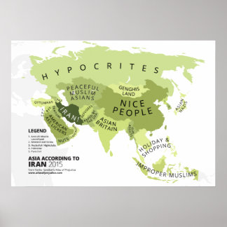 Póster Asia según Irán