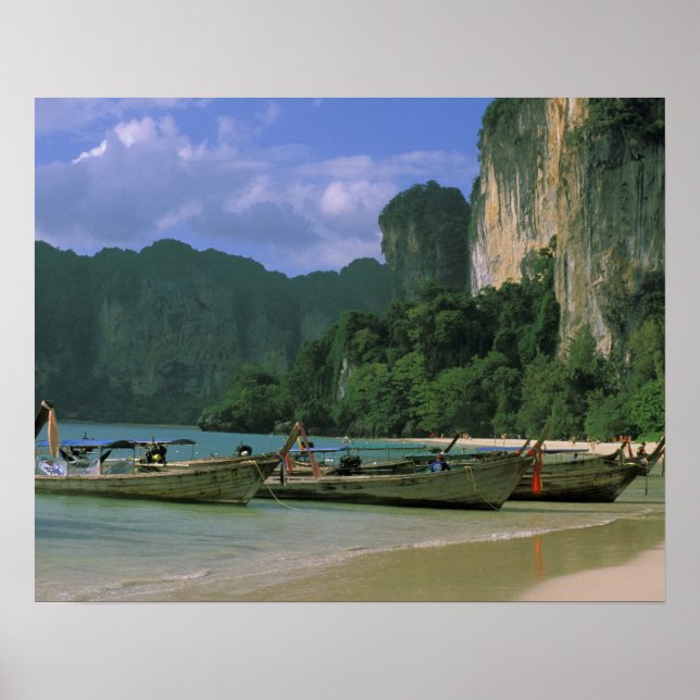 Póster Asia, Tailandia, Krabi. West Railay Beach, (Frente)