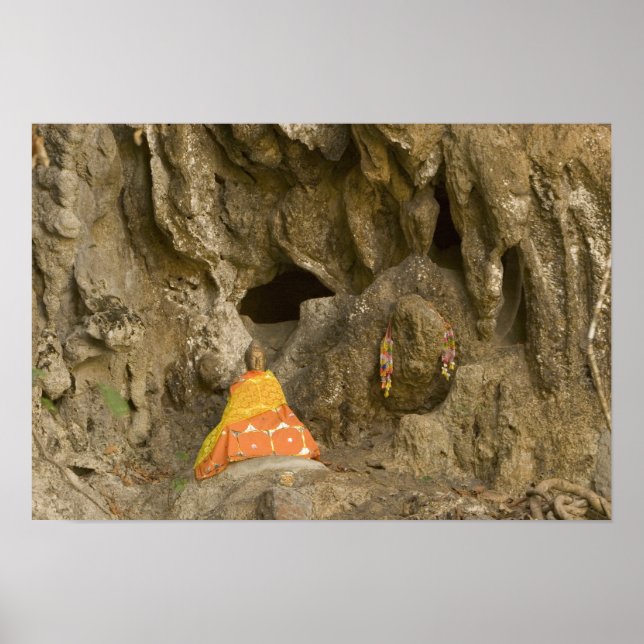 Póster Asia, Tailandia, Mae Hong Son, imágenes de Buda (Frente)