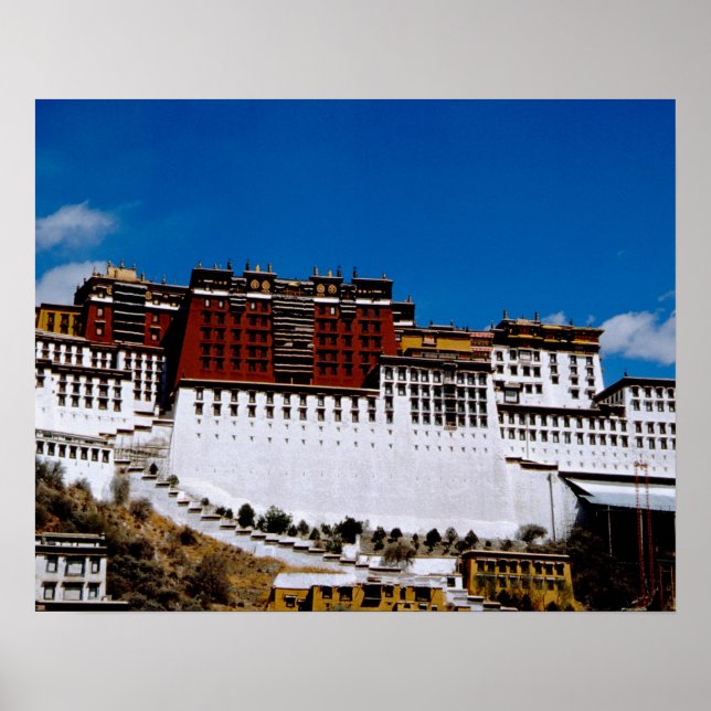 Póster Asia, Tíbet, Lhasa, Palacio Potala, alias Red 2 (Frente)