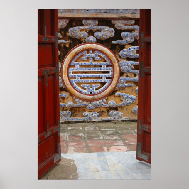 Póster Asia, Vietnam. Muro de la orquesta en la ciudadela (Frente)