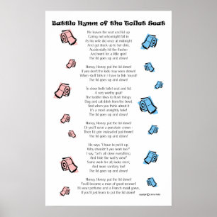 Póster Asiento de inodoro