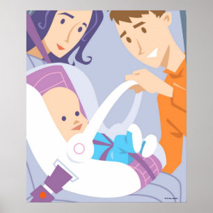 Póster Asiento de seguridad infantil