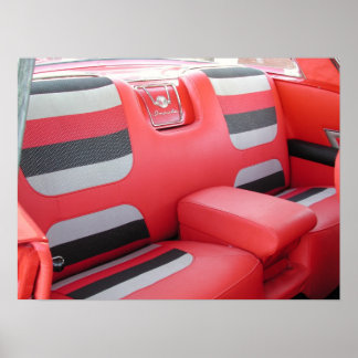 Póster Asiento posterior de Chevrolet Impala de 1958