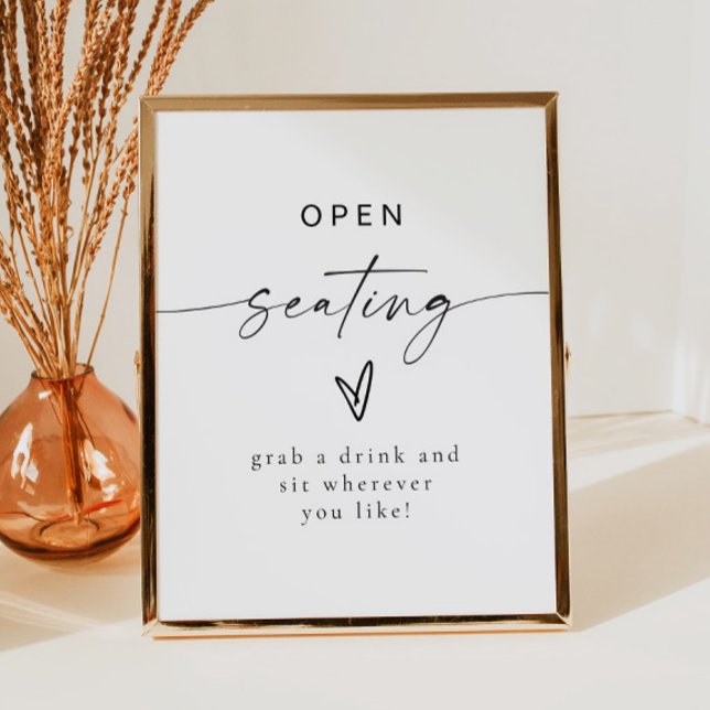 Póster Asientos abiertos de Boda bohemio moderno BLAIR (Subido por el creador)