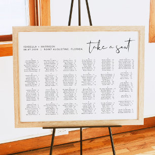 Póster Asientos Alfabéticos Minimalistas modernos de ADEL