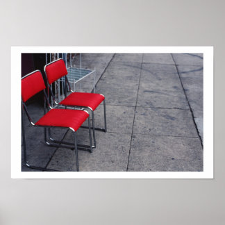 Póster Asientos de amor modernos