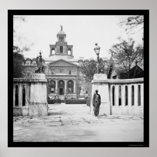 Póster Asilo huérfano en Charleston, SC 1865