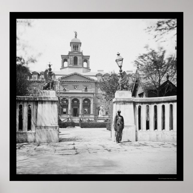 Póster Asilo huérfano en Charleston, SC 1865 (Frente)