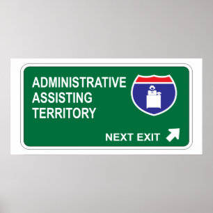 Póster Asistencia administrativa para la siguiente salida