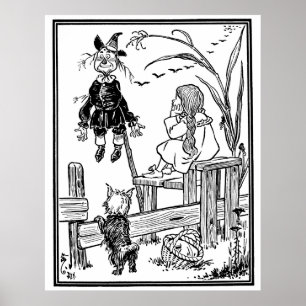 Póster Asistente de cosecha de Oz, Dorothy Toto Meet Scar