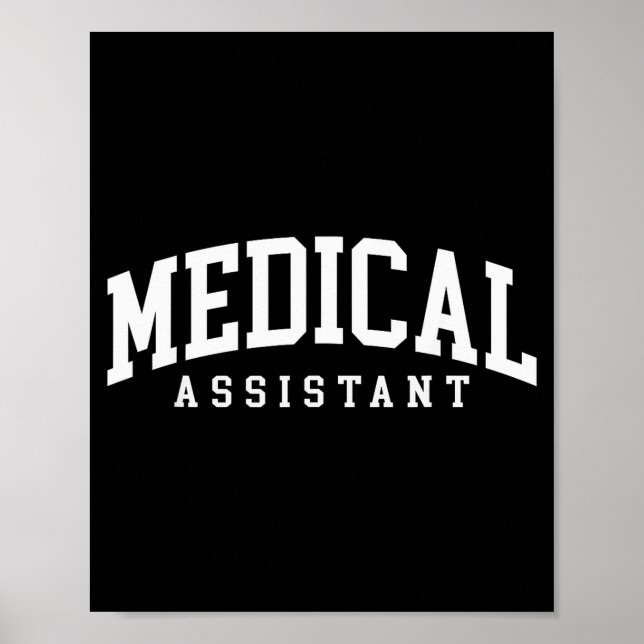Póster Asistente médico ma cma enfermería asistente de do (Frente)