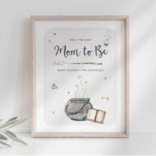 Póster Asistente para convertirte en el Rótulo de direcci