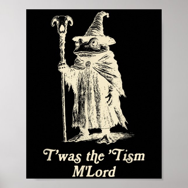 Póster Asistente para ranas Meme Concienciación sobre aut (Frente)