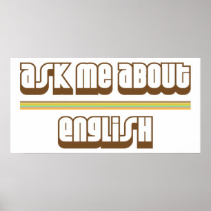 Póster Ask Me About English