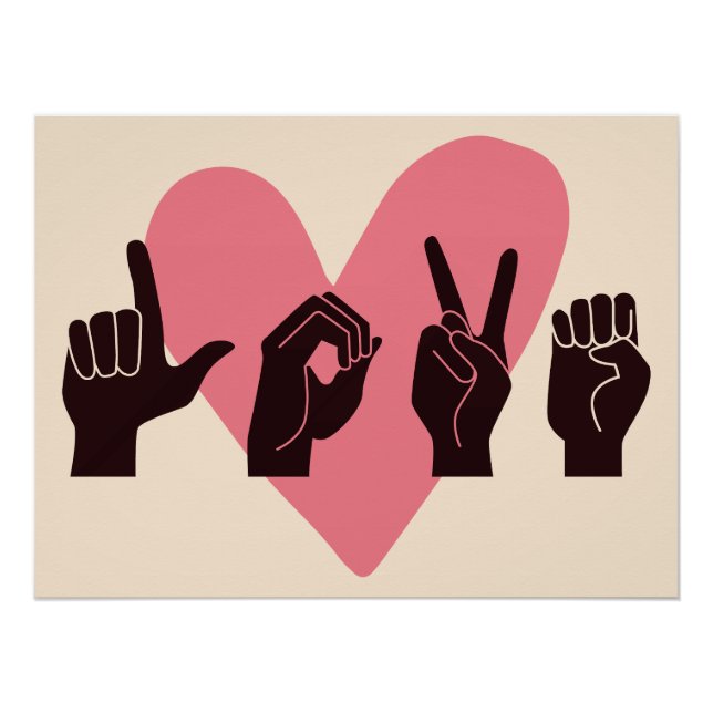Póster ASL Amor IV - Día de San Valentín (Anverso)