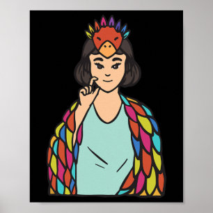 Póster Asl Gesture Chica de Concienciación sobre la pérdi