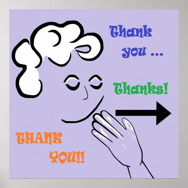 Póster ¡ASL Gracias! (Frente)