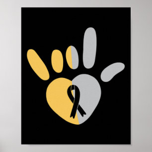 Póster ASL Rótulo de Amor Lenguaje de Rótulo Americano Av