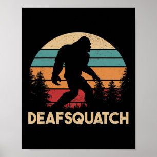 Póster Asl Sensibilización A Los Sordos Con Perdida Lengu