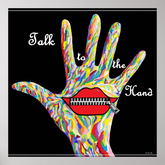 Póster ASL Talk to the Hand! (Frente)