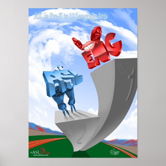 Póster ASL vs ENG (Frente)