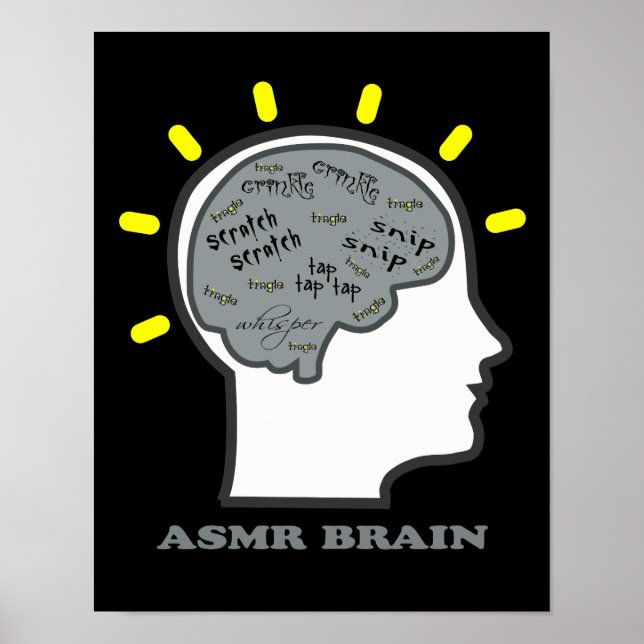 Póster ASMR Brain (Frente)