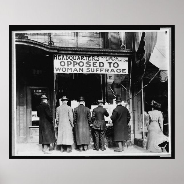 Póster Asociación Nacional de Lucha contra el Sufragio (Frente)